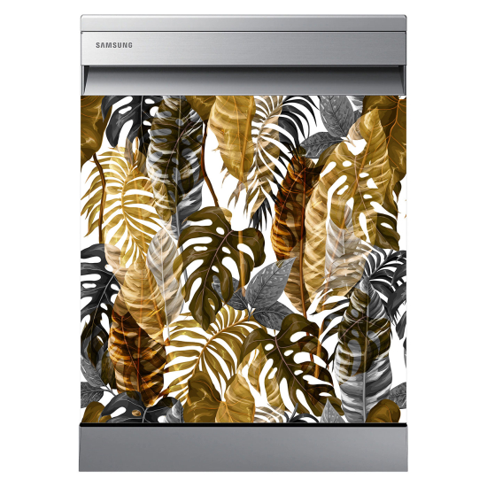 Dishwasher Sticker - Tropical leaves