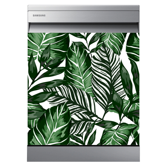 Dishwasher Sticker - Tropical leaves