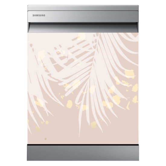 Dishwasher Sticker - Tropical leaves