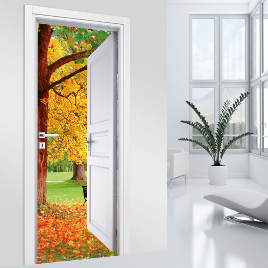 Door Sticker - Decal - Autumn