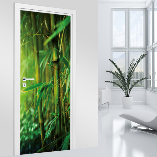 Door Sticker - Decal - Bamboo