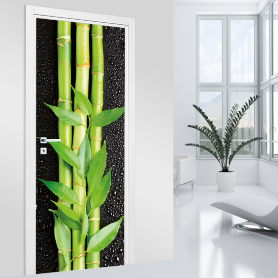 Door Sticker - Decal - Bamboo