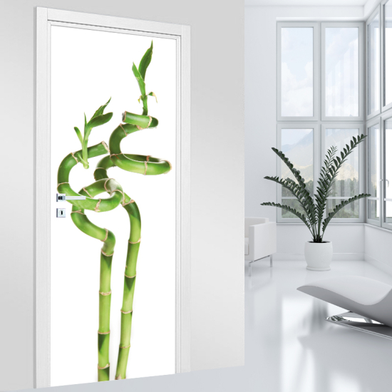 Door Sticker - Decal - Bamboo