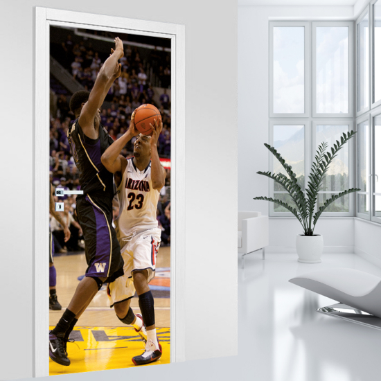 Door Sticker - Decal - Basketball