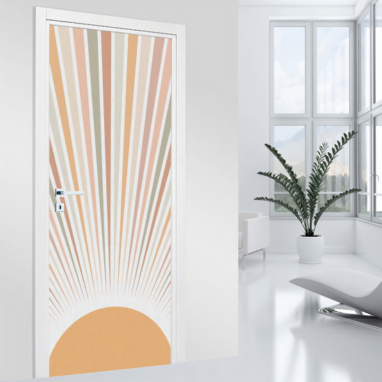 Door Sticker - Decal - Boho sun