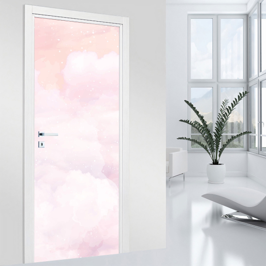 Door Sticker - Decal - Clouds