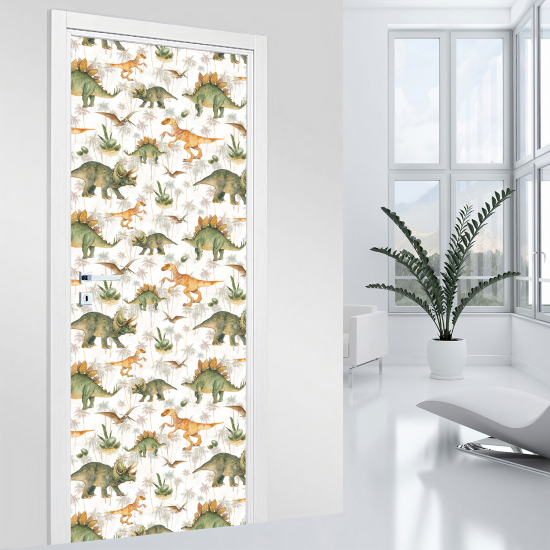 Door Sticker - Decal - Dinosaurs