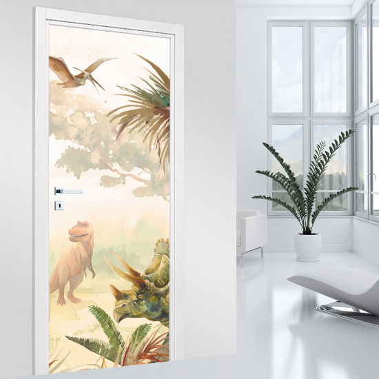 Door Sticker - Decal - Dinosaurs