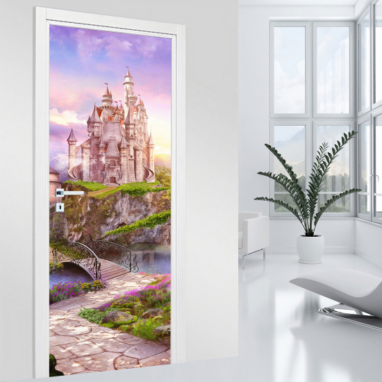 Door Sticker - Decal - Enchanted Castle