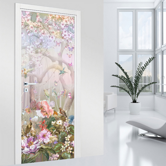 Door Sticker - Decal - Enchanted Forest