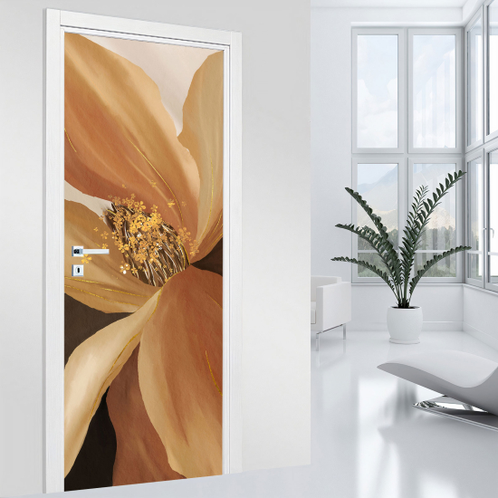 Door Sticker - Decal - Flower