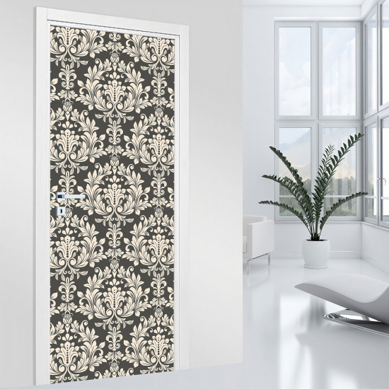 Door Sticker - Decal - Flowers