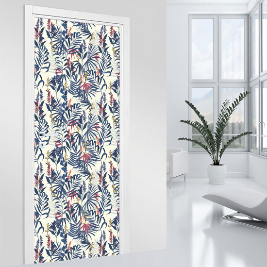 Door Sticker - Decal - Flowers