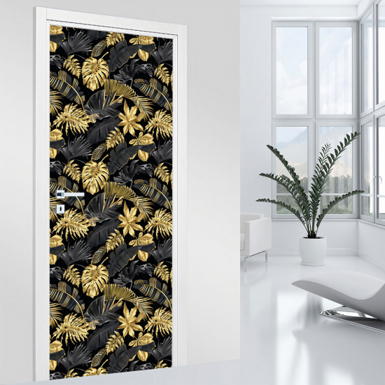 Door Sticker - Decal - Flowers