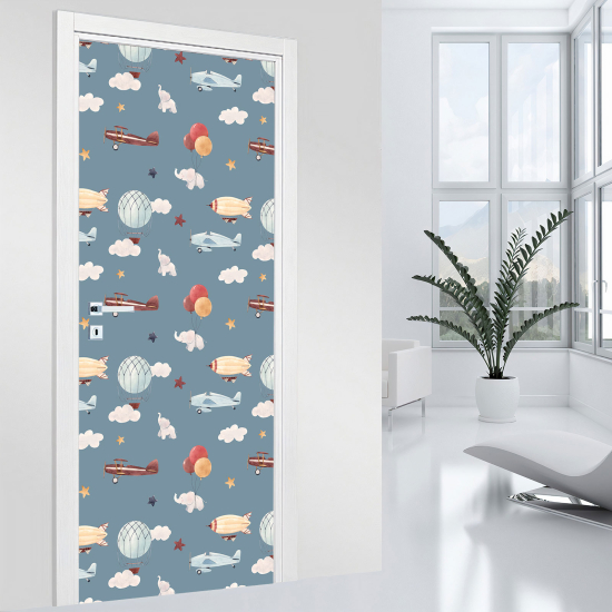 Door Sticker - Decal for Kids - Airplanes