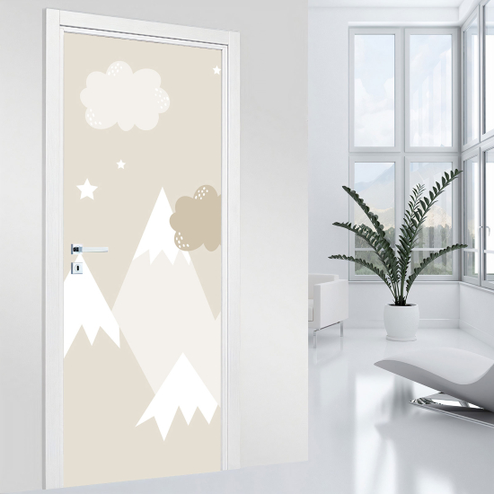 Door Sticker - Decal for Kids - Mountain