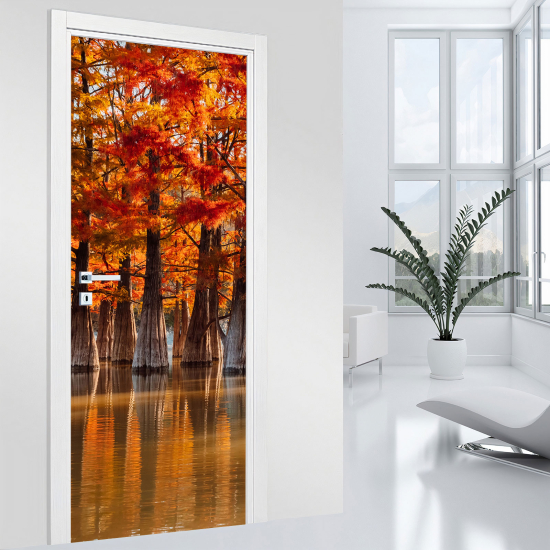 Door Sticker - Decal - Forest