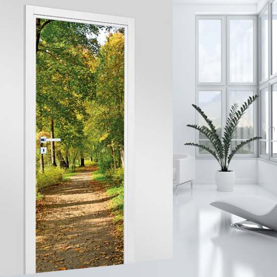 Door Sticker - Decal - Forest path