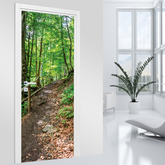 Door Sticker - Decal - Forest Path