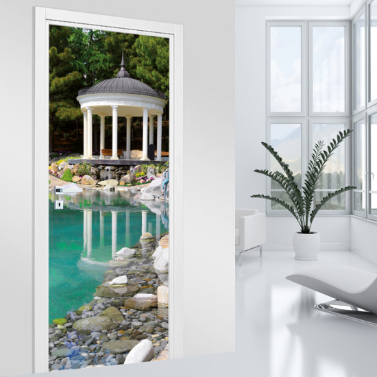 Door Sticker - Decal - Garden