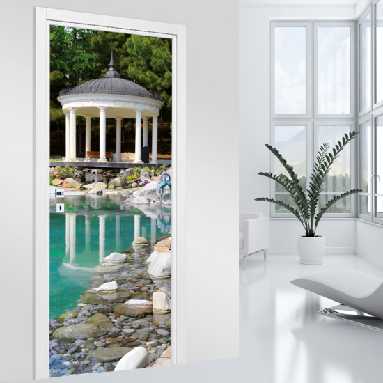 Door Sticker - Decal - Garden