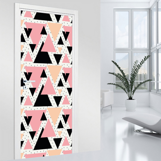 Door Sticker - Decal - Geometric pattern