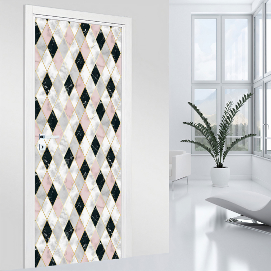 Door Sticker - Decal - Geometric pattern