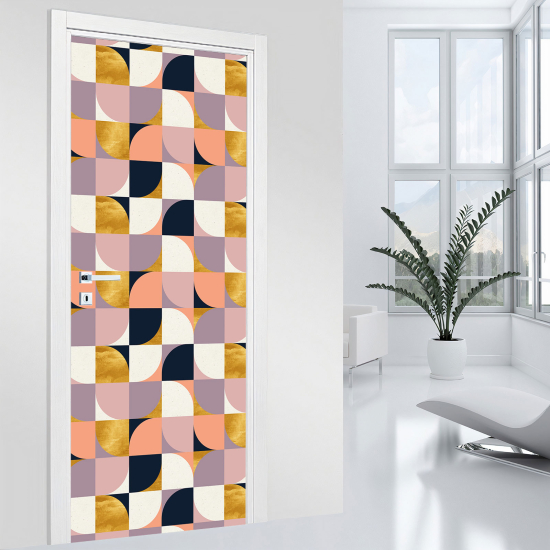 Door Sticker - Decal - Geometric pattern