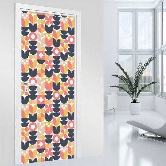 Door Sticker - Decal - Geometric pattern