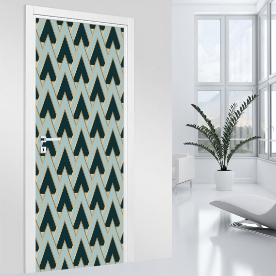 Door Sticker - Decal - Geometric pattern