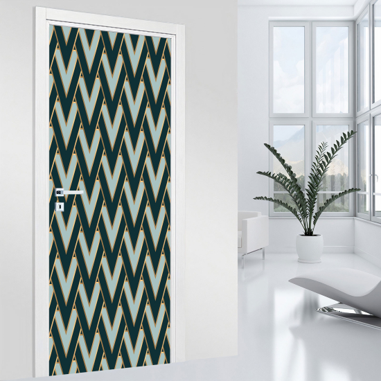 Door Sticker - Decal - Geometric pattern