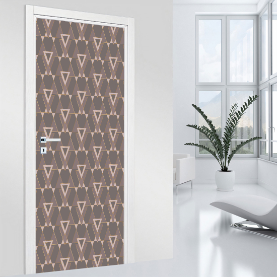 Door Sticker - Decal - Geometric pattern