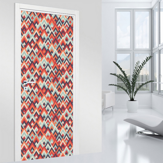 Door Sticker - Decal - Geometric pattern