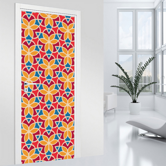 Door Sticker - Decal - Geometric pattern