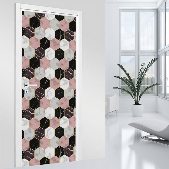 Door Sticker - Decal - Geometric pattern