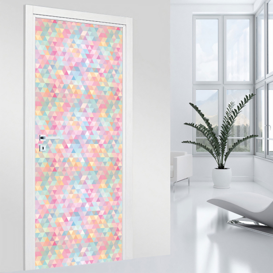 Door Sticker - Decal - Geometric patterns