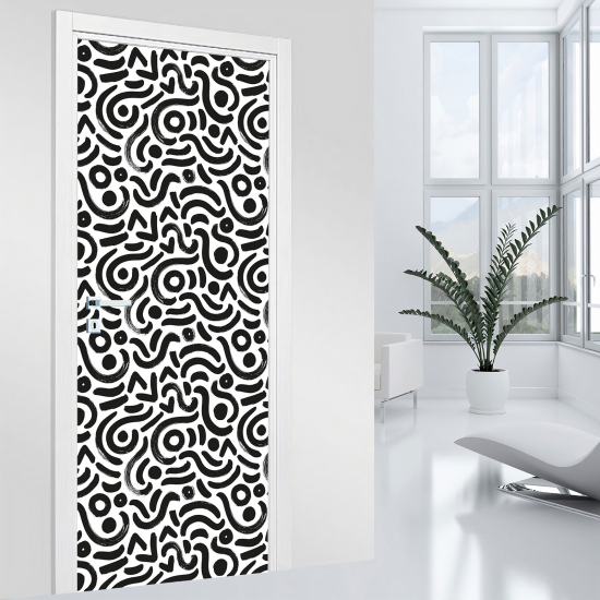 Door Sticker - Decal - Graphic Pattern