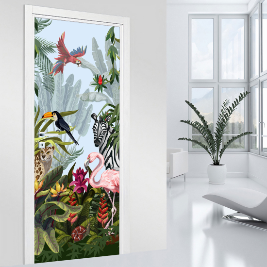 Door Sticker - Decal - Jungle