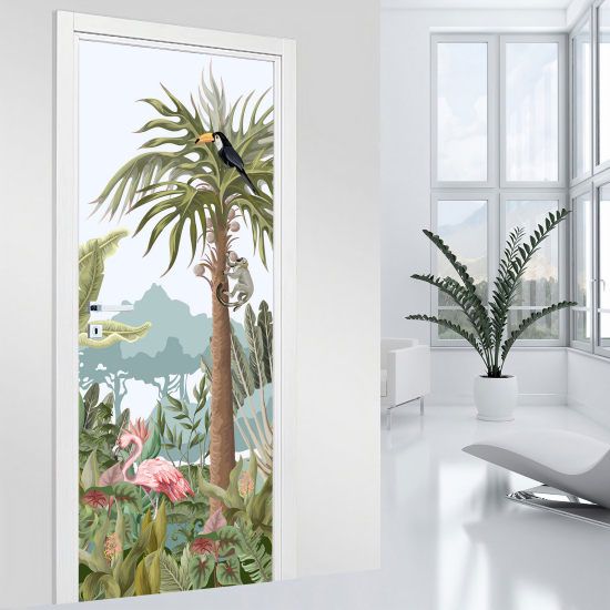 Door Sticker - Decal - Jungle