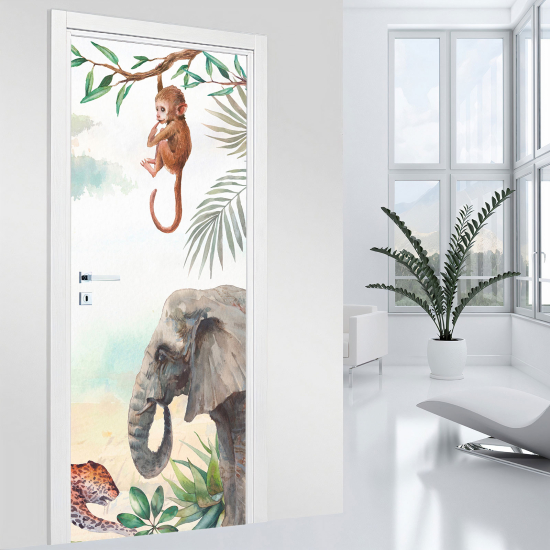 Door Sticker - Decal - Jungle