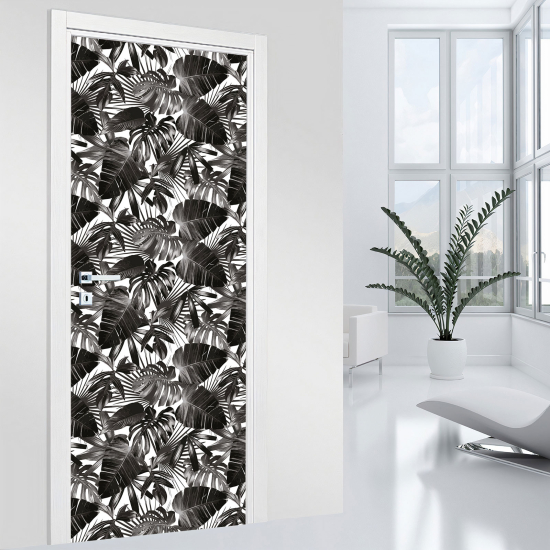 Door Sticker - Decal - Leaves