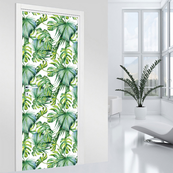 Door Sticker - Decal - Leaves