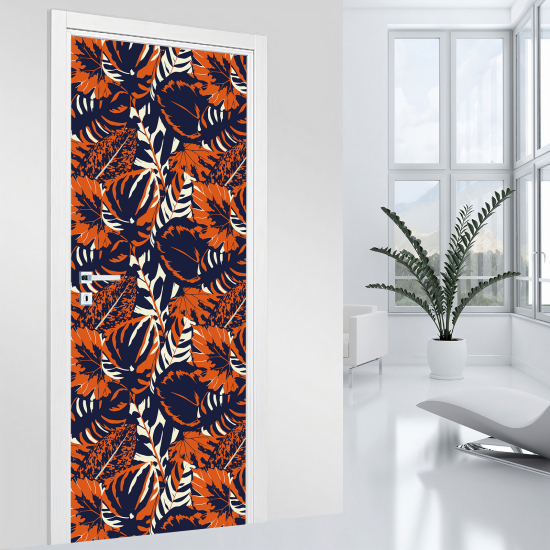 Door Sticker - Decal - Leaves