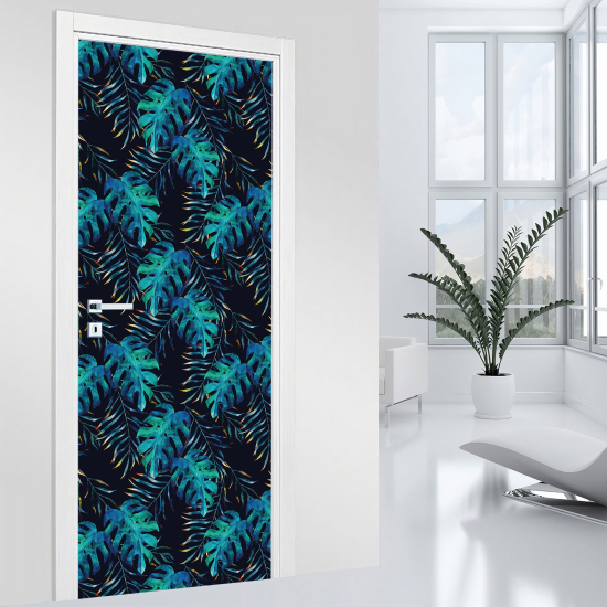 Door Sticker - Decal - Leaves