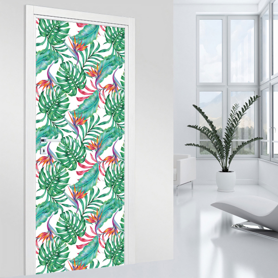 Door Sticker - Decal - Leaves