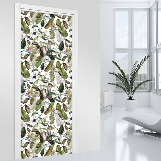 Door Sticker - Decal - Leaves