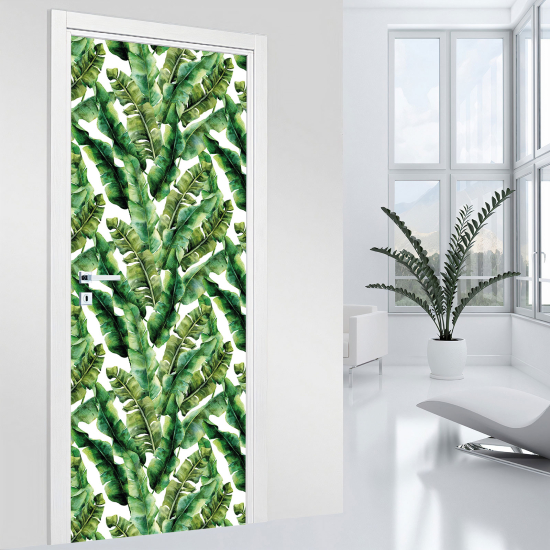 Door Sticker - Decal - Leaves