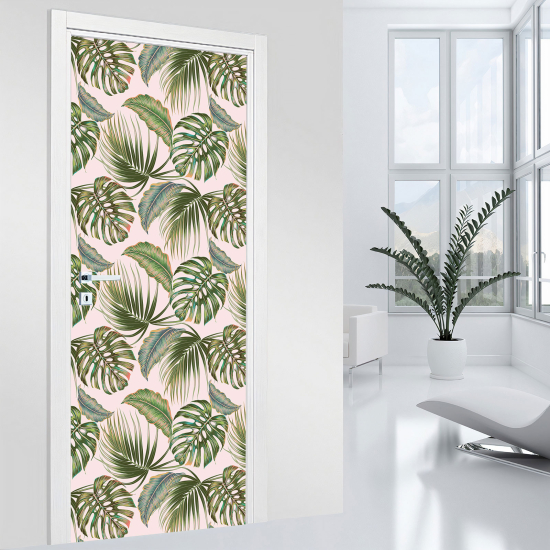 Door Sticker - Decal - Leaves