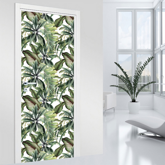 Door Sticker - Decal - Leaves