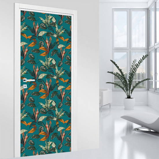 Door Sticker - Decal - Leaves